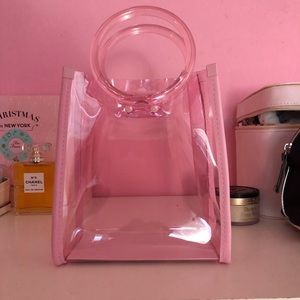 Baby pink vintage jelly purse